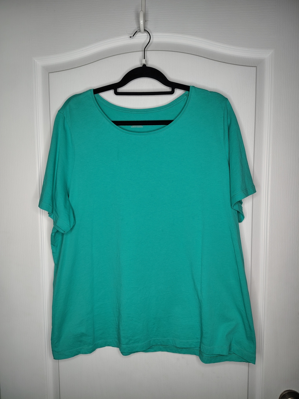 CJ Banks Teal Short Sleeve Crew Neck Tee